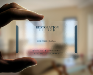 Business Card Design by Pointless Pixels India for Restoration Church | Design: #19087495