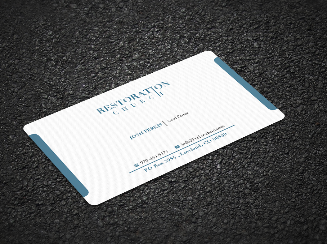 Business Card Design by Pointless Pixels India for Restoration Church | Design #19087498
