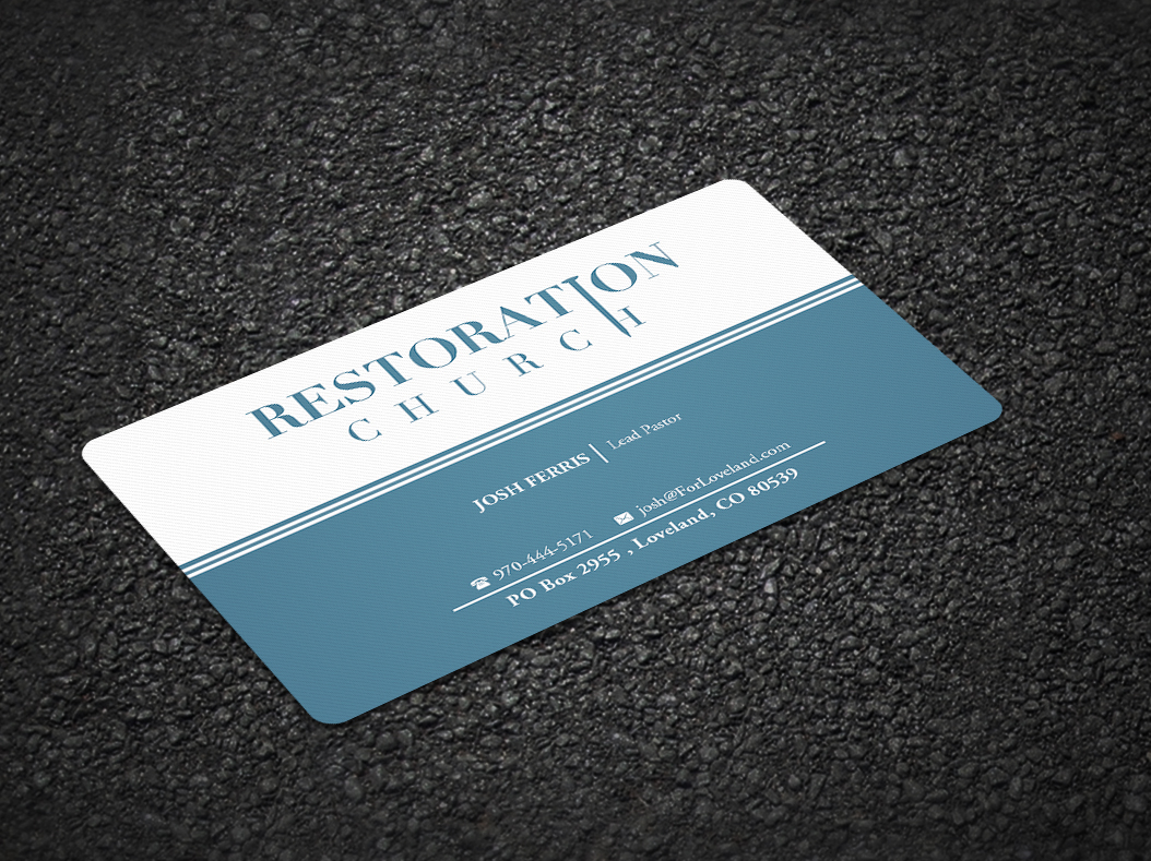 Business Card Design by Pointless Pixels India for Restoration Church | Design #19087499
