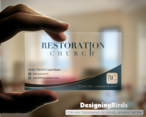 Business Card Design by Designing Birds for Restoration Church | Design: #19076261