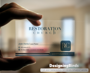 Business Card Design by Designing Birds for Restoration Church | Design: #19076599