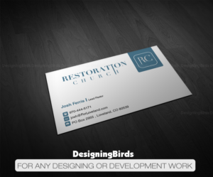 Diseño de Tarjeta de Presentación por Designing Birds para Restoration Church | Diseño: #19080345