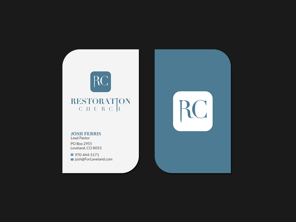 Business Card Design by Creations Box 2015 for Restoration Church | Design #19089932