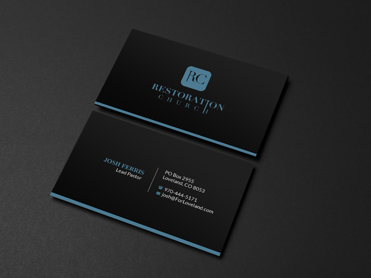 Design de Carte de Visite par Creations Box 2015 pour Restoration Church | Design #19089935