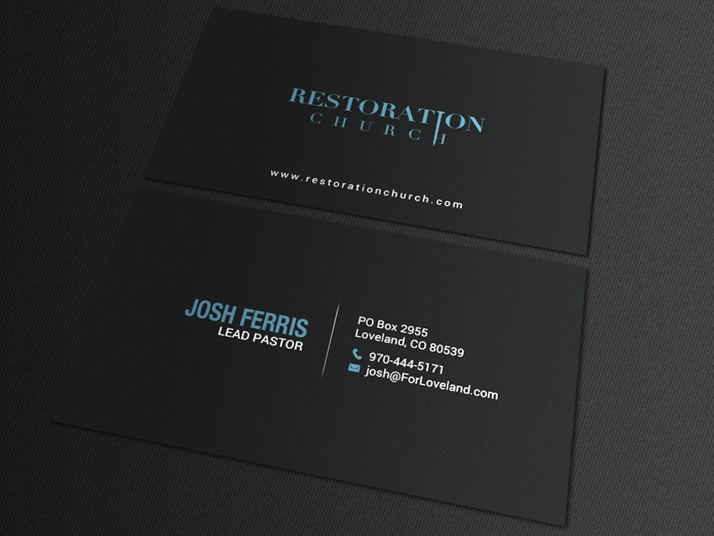 Business Card Design by chandrayaan.creative for Restoration Church | Design #19073736