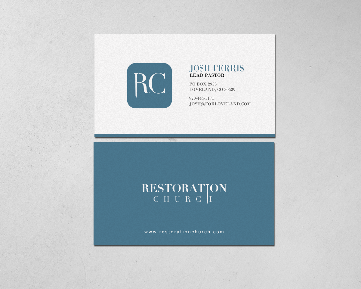 Business Card Design by chandrayaan.creative for Restoration Church | Design #19073738