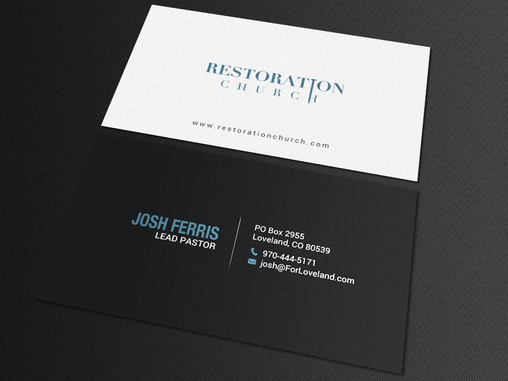 Business Card Design by chandrayaan.creative for Restoration Church | Design #19073740