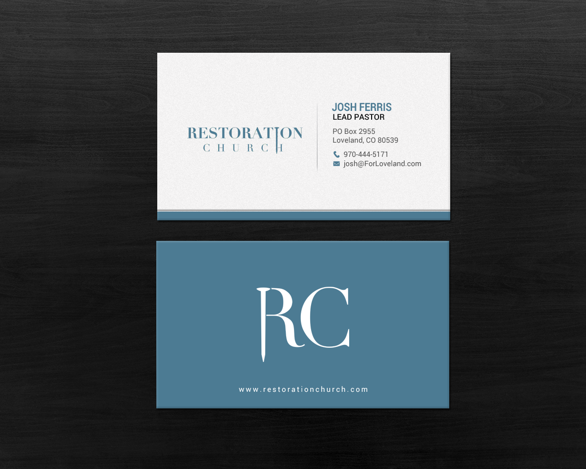 Business Card Design by chandrayaan.creative for Restoration Church | Design #19073751