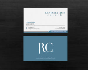 Business Card Design by chandrayaan.creative for Restoration Church | Design: #19073753
