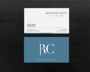 Business Card Design by chandrayaan.creative for Restoration Church | Design: #19073756