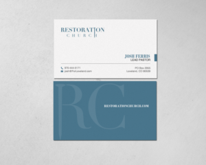 Business Card Design by chandrayaan.creative for Restoration Church | Design: #19075957