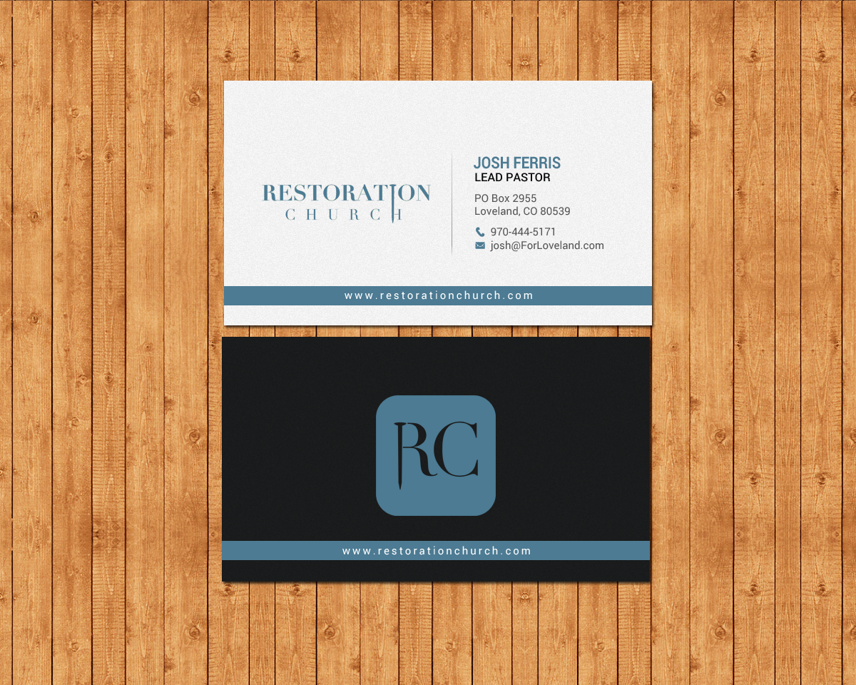 Business Card Design by chandrayaan.creative for Restoration Church | Design #19077793