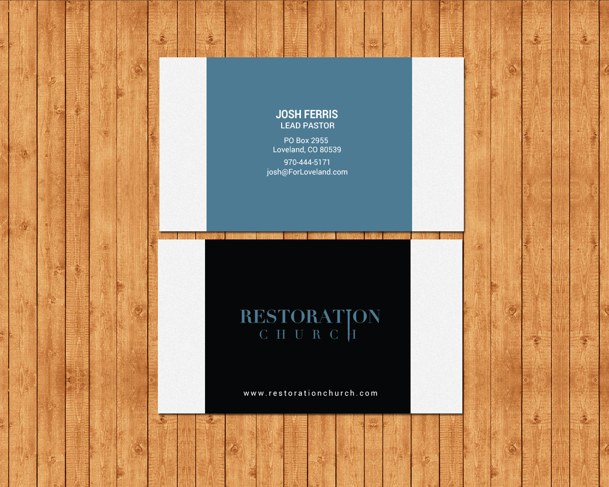 Business Card Design by chandrayaan.creative for Restoration Church | Design #19077794