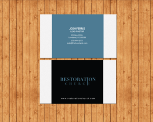 Business Card Design by chandrayaan.creative for Restoration Church | Design: #19077794