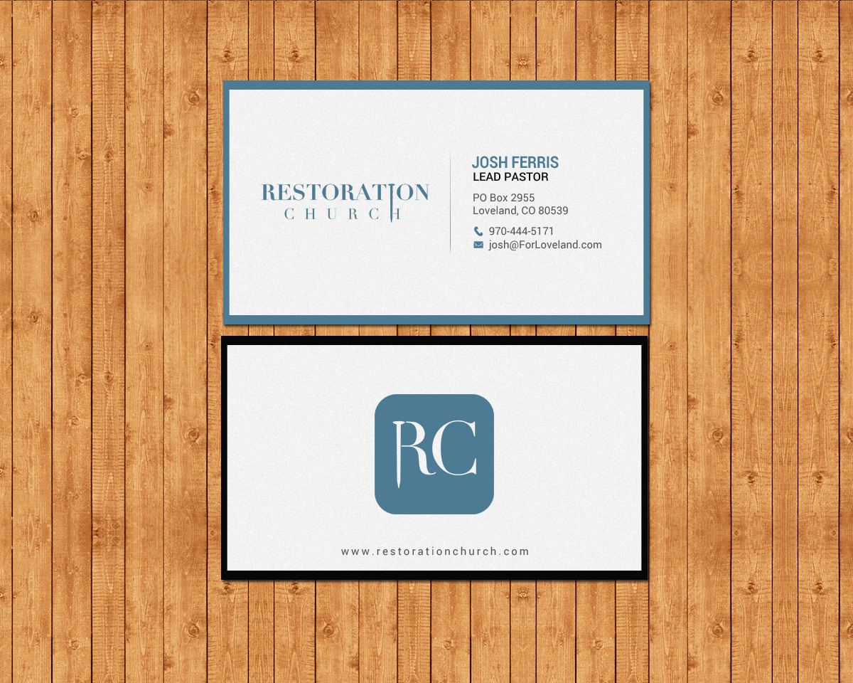 Business Card Design by chandrayaan.creative for Restoration Church | Design #19077805