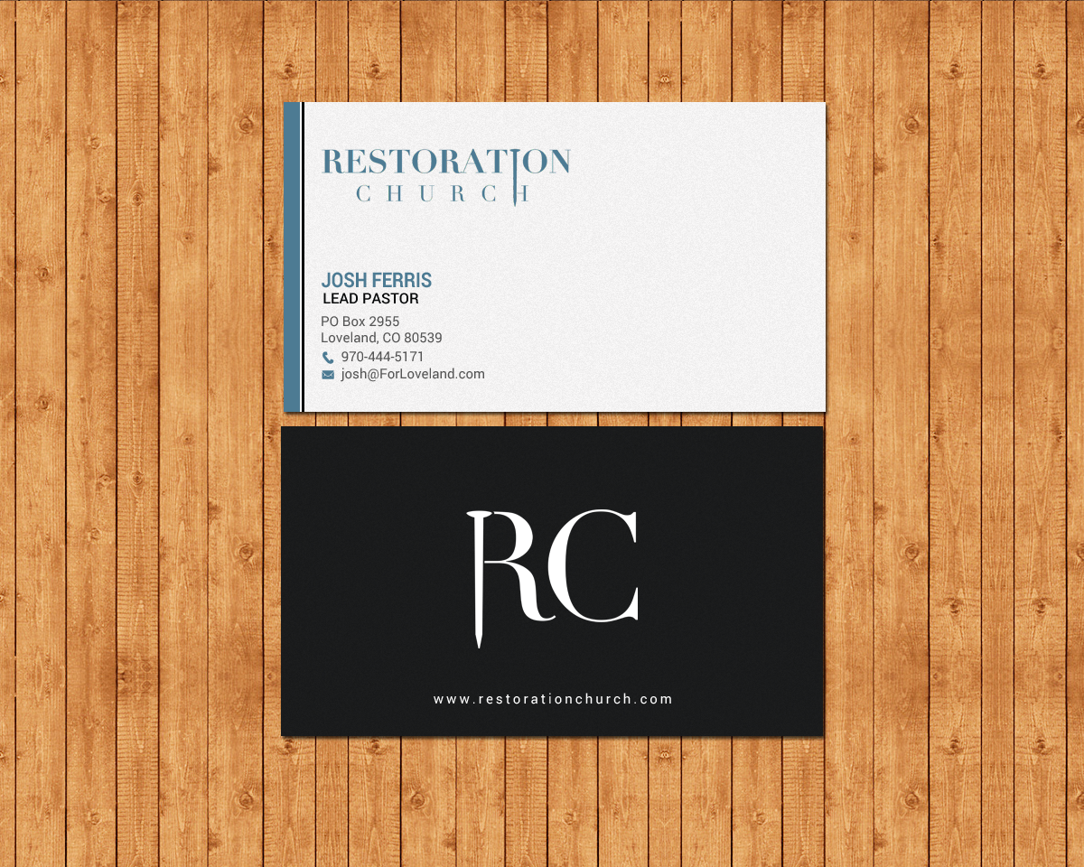 Business Card Design by chandrayaan.creative for Restoration Church | Design #19077806