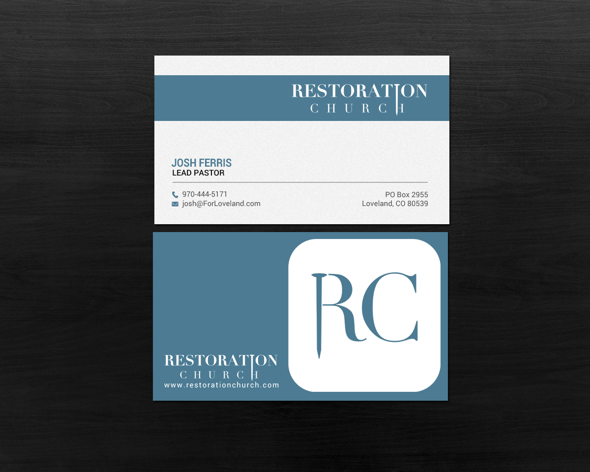 Business Card Design by chandrayaan.creative for Restoration Church | Design #19077807