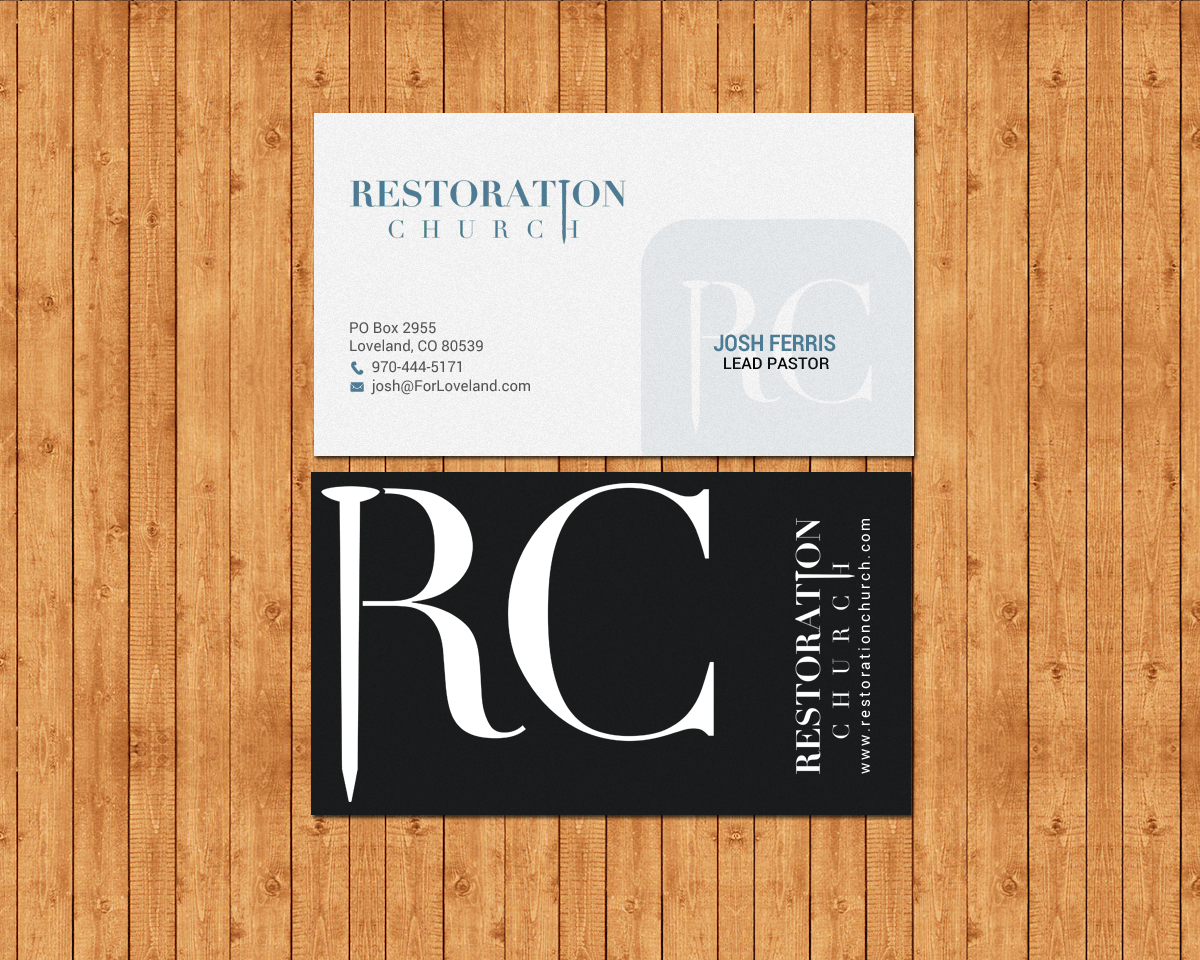 Business Card Design by chandrayaan.creative for Restoration Church | Design #19077808