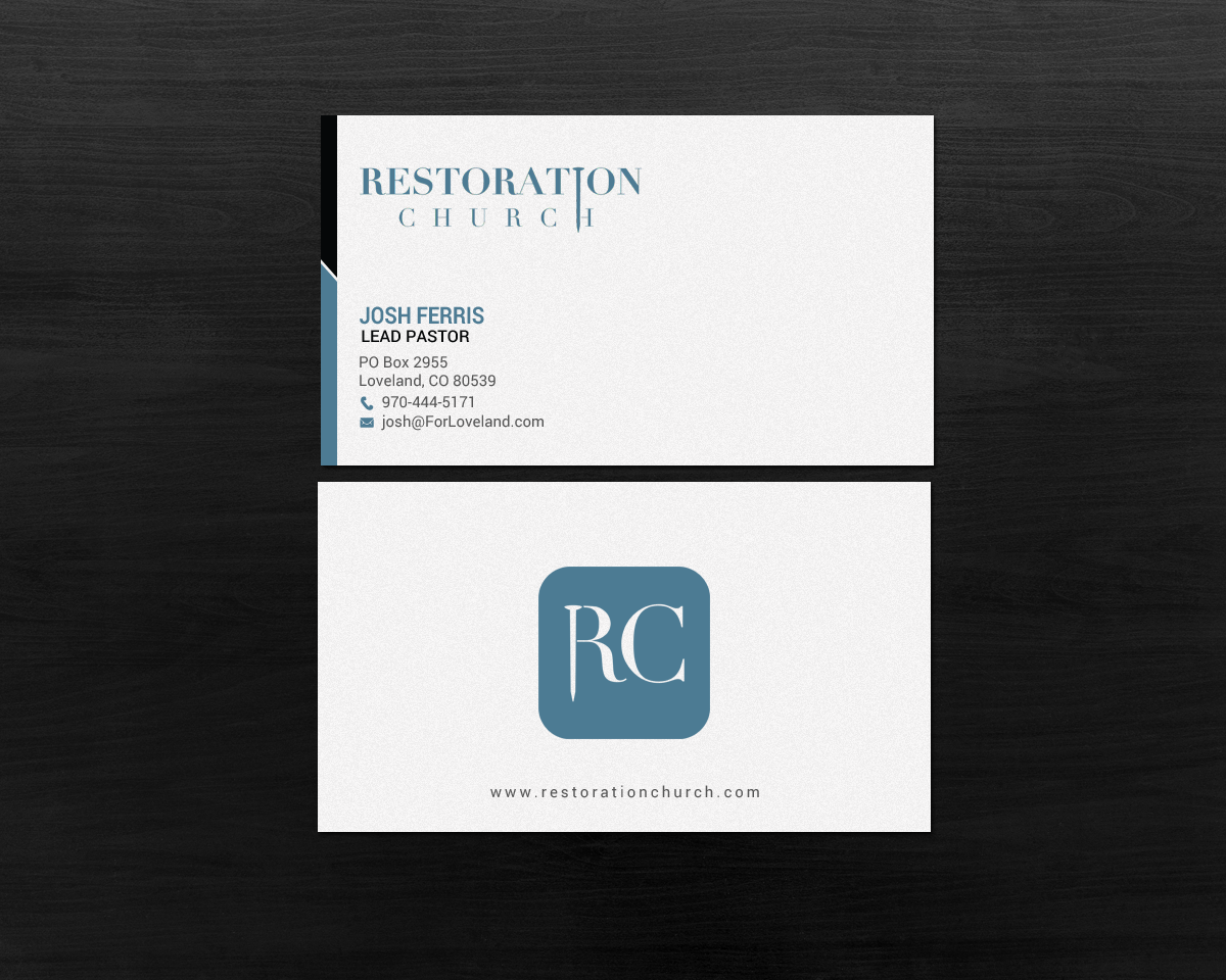 Business Card Design by chandrayaan.creative for Restoration Church | Design #19077821