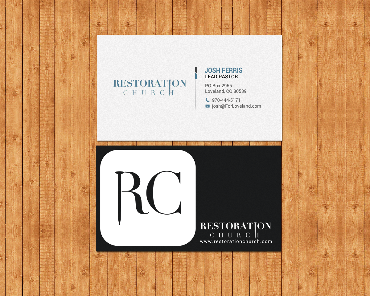 Business Card Design by chandrayaan.creative for Restoration Church | Design #19077824
