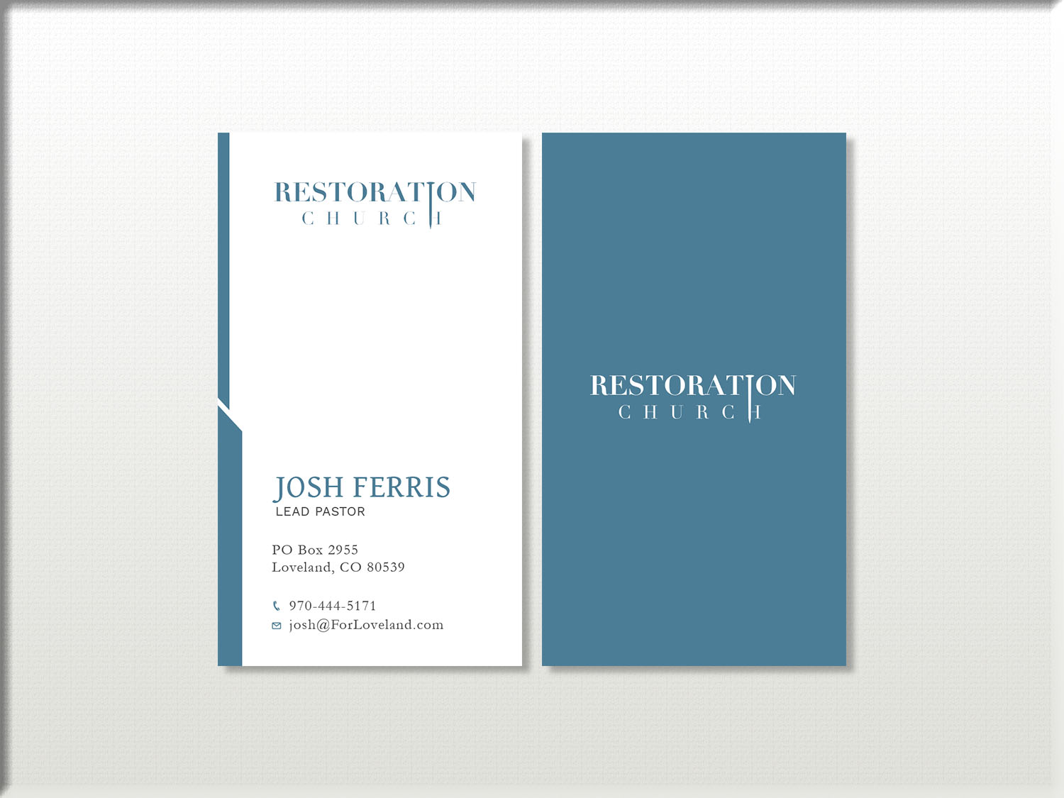Business Card Design by Tripti Ranjan Gain for Restoration Church | Design #19074232
