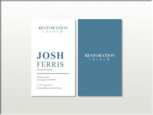 Business Card Design by Tripti Ranjan Gain for Restoration Church | Design: #19074233