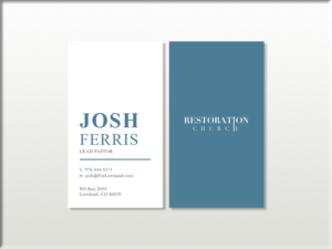 Business Card Design by Tripti Ranjan Gain for Restoration Church | Design: #19074235