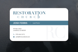 Design de Carte de Visite par Helal 3 pour Restoration Church | Design #19112870