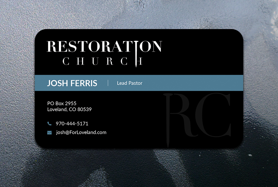 Business Card Design by Helal 3 for Restoration Church | Design #19112887