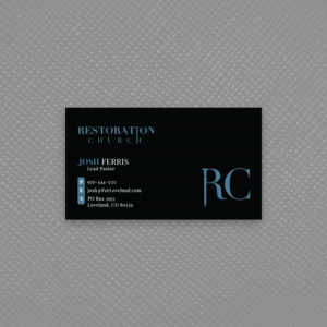 Business Card Design by Bold Pixels for Restoration Church | Design: #19076380