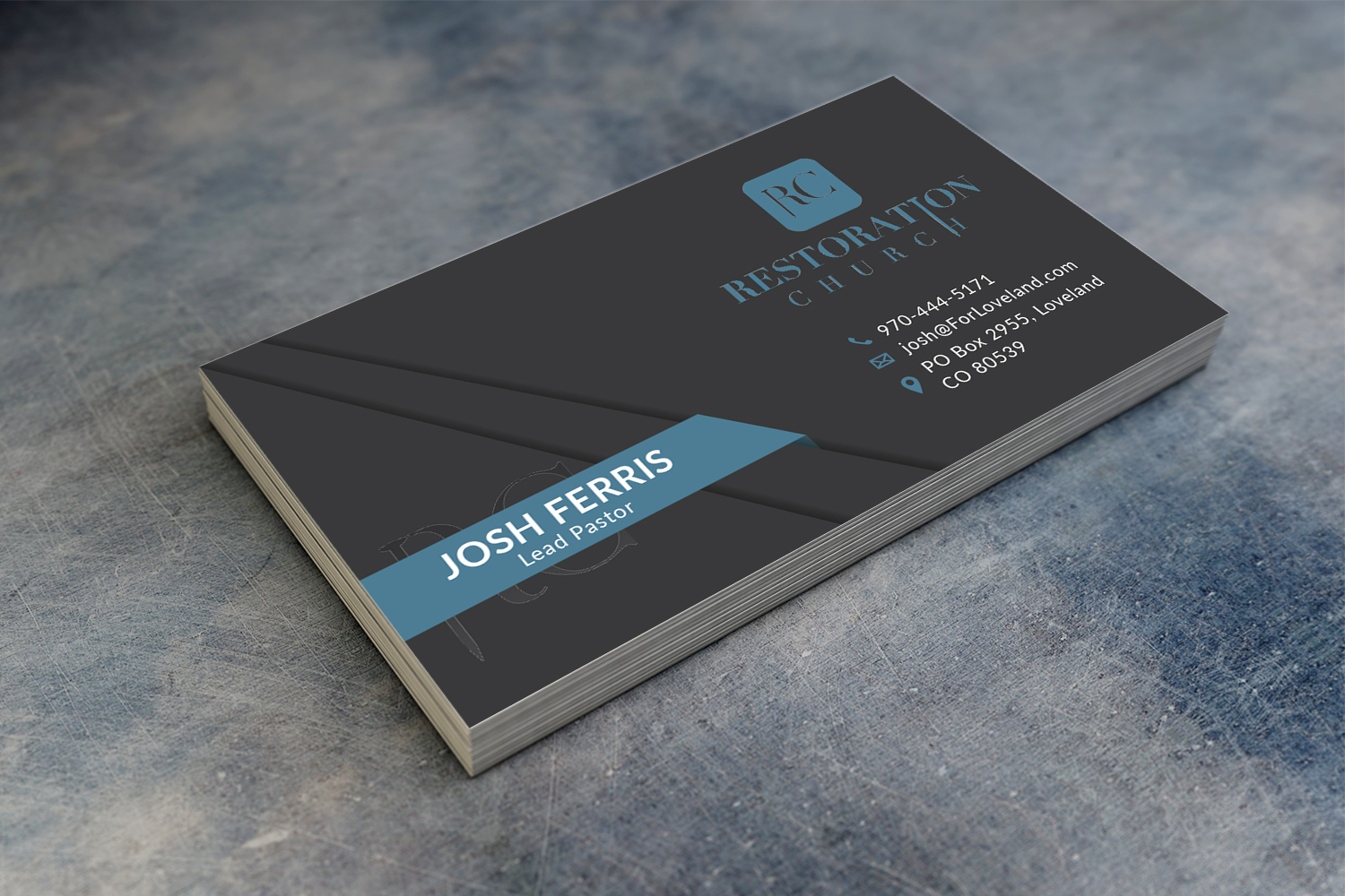 Design de Carte de Visite par Bold Pixels pour Restoration Church | Design #19124207