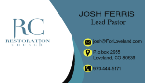 Business Card Design by raymond 4 for Restoration Church | Design: #19072185