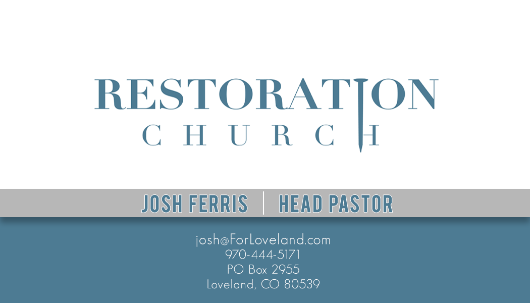 Business Card Design by aminatta.mbow for Restoration Church | Design #19076201
