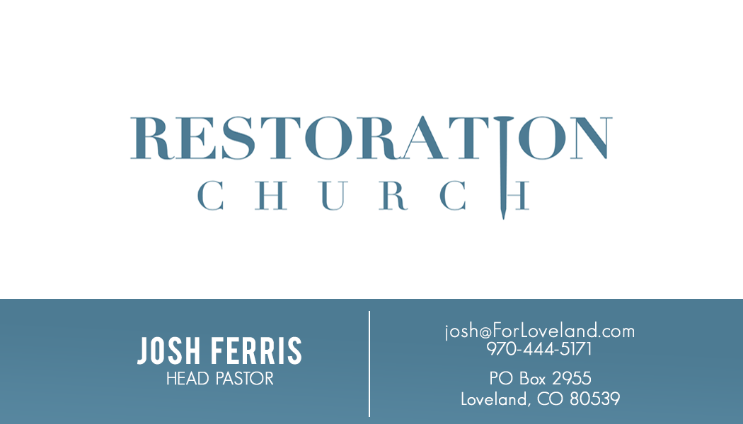 Business Card Design by aminatta.mbow for Restoration Church | Design #19076209