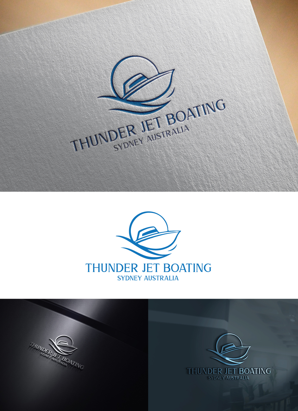 Logo Design by h27 for Thunder Jet Boating | Design #19113208