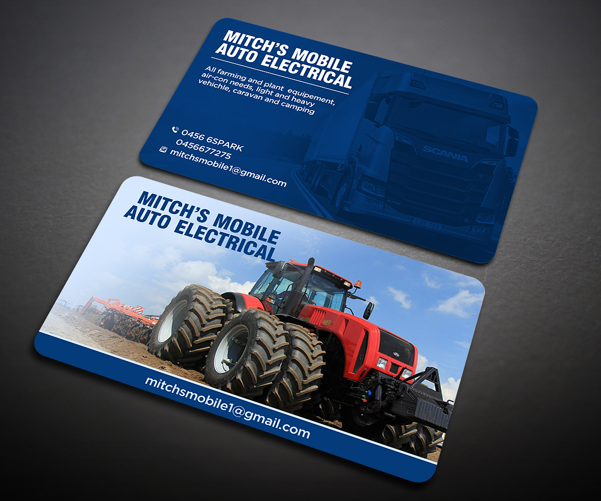 Design de Carte de Visite par Designers Hub pour Mitch's Mobile Auto Electrical | Design #19069848