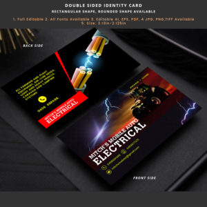 Auto electrical business that is mobile so we come to you so it doesn't matter if the car, 4wd, cara | Visitenkarten-Design von Expert Designer
