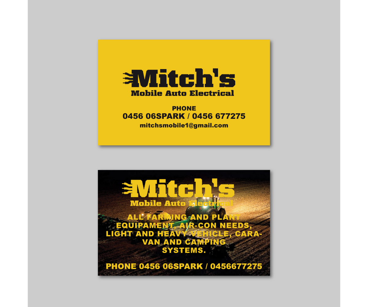 Visitenkarten-Design von Davaus für Mitch's Mobile Auto Electrical | Design #19068081