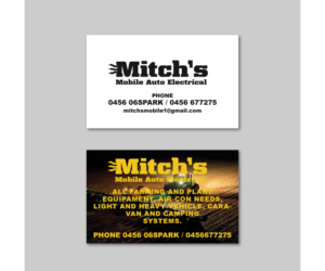 Business Card Design by Davaus for Mitch's Mobile Auto Electrical | Design: #19068082