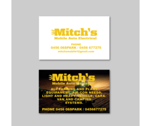 Business Card Design by Davaus for Mitch's Mobile Auto Electrical | Design: #19068083