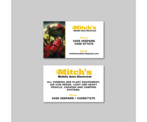 Business Card Design by Davaus for Mitch's Mobile Auto Electrical | Design: #19080586