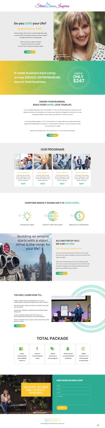 Web Design by pb for this project | Design #19079354