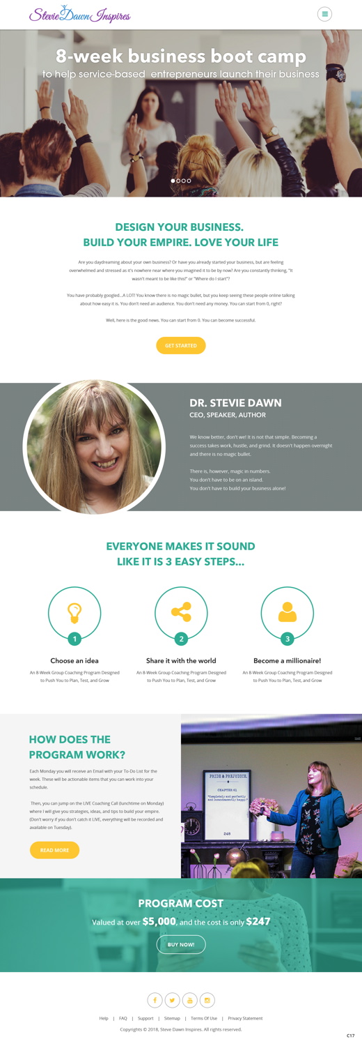 Web Design by pb for this project | Design #19079357