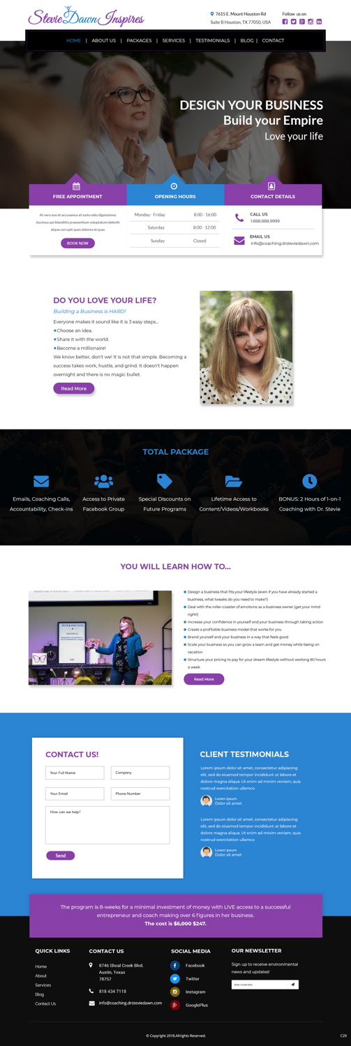 Web Design by pb for this project | Design #19079363