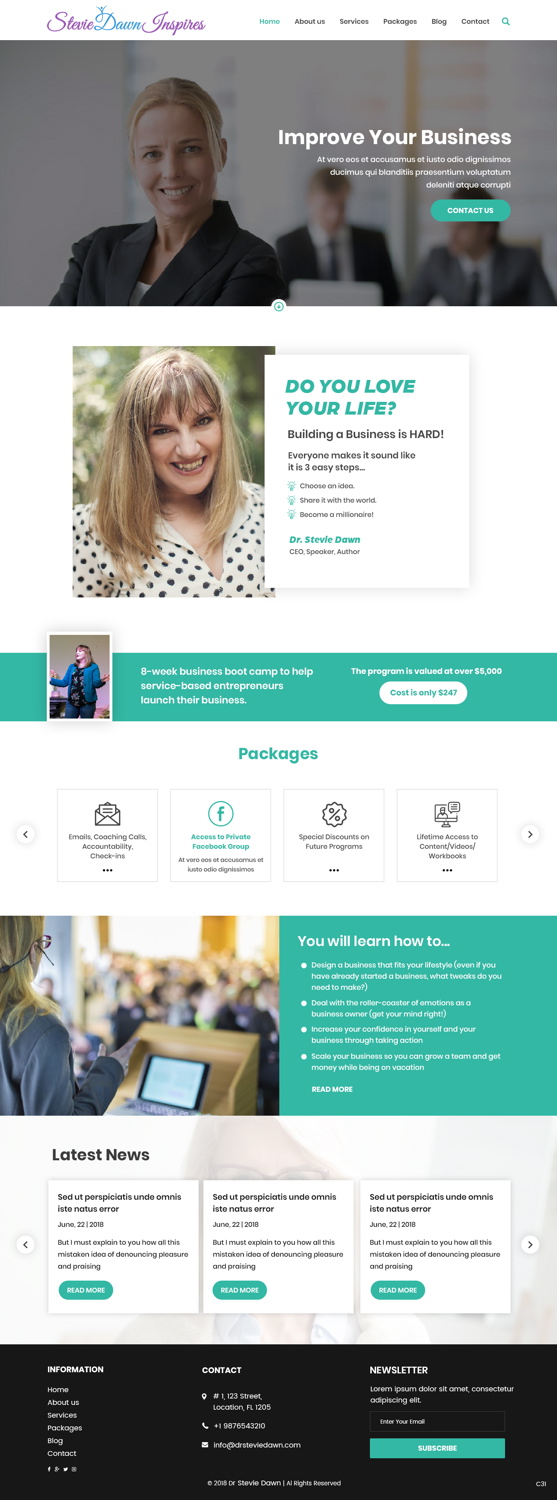 Web Design by pb for this project | Design #19079365