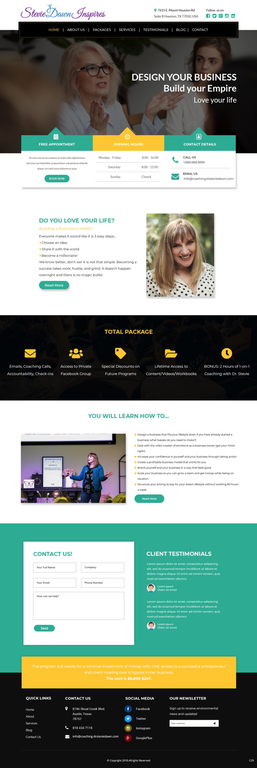 Web Design by pb for this project | Design #19079366