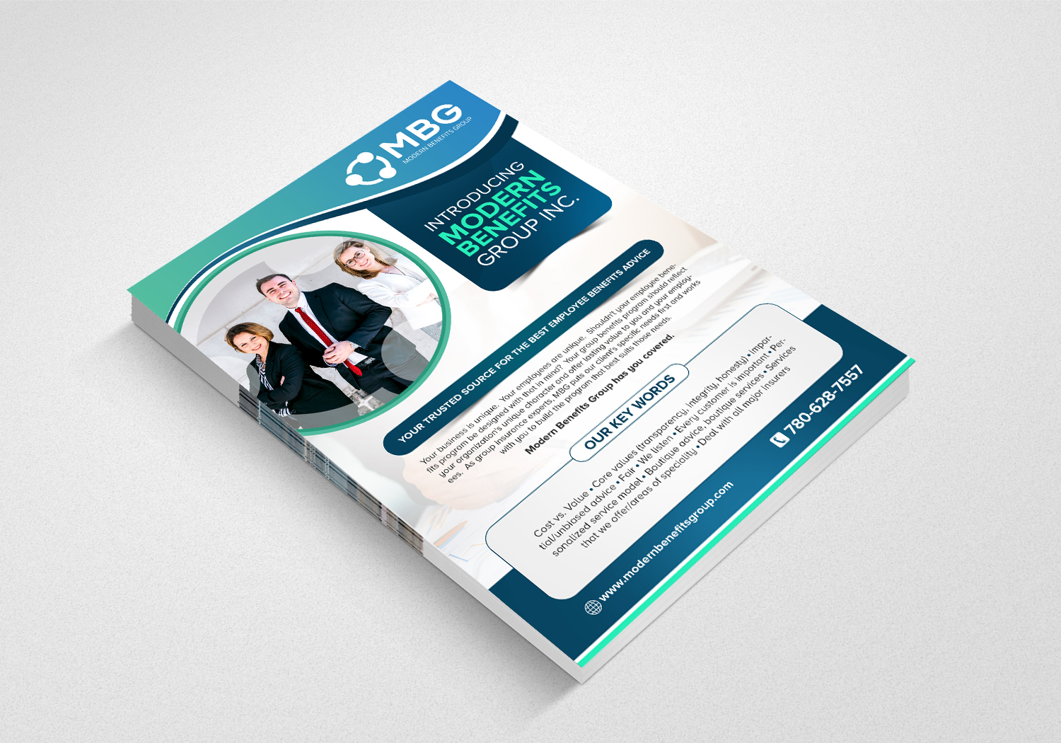 Flyer Design by creative.bugs for Modern Benefits Group Inc. | Design #19076529