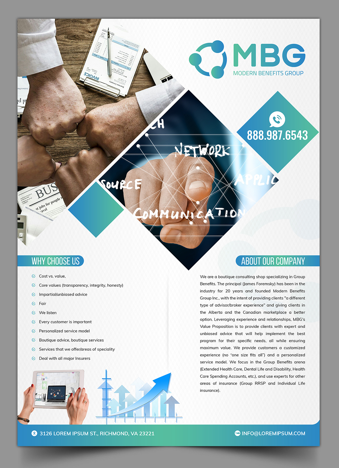 Flyer Design by SAI DESIGNS for Modern Benefits Group Inc. | Design #19090458