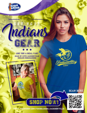 School Fundraising Flyer Jacksonville Indians | Flyer Design by Sarina.dsg