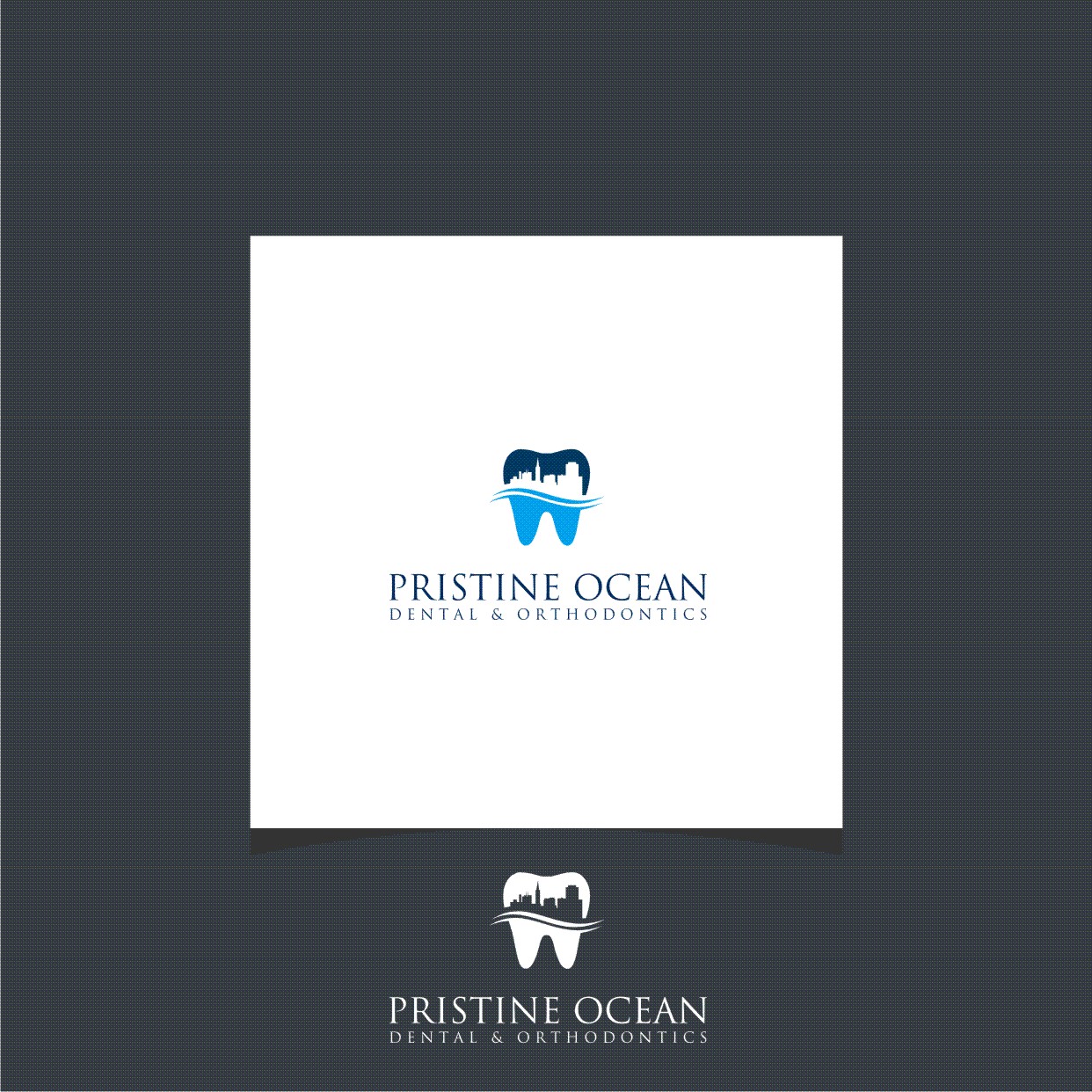 Logo-Design von langkisau für Pristine Ocean Dental @ Orthodontics | Design #19077669